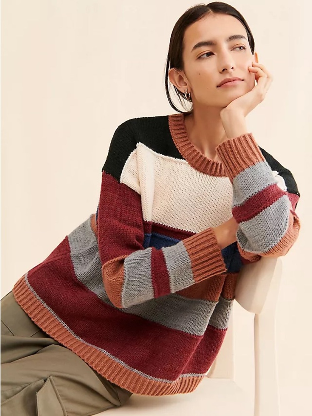 ANTHRO | Little‎ Lies Cara Colorblock Sweater